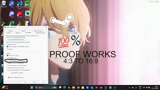 HOW TO RESOLUTION FROM 4:3 TO 16:9 IN STEAM APP #steam