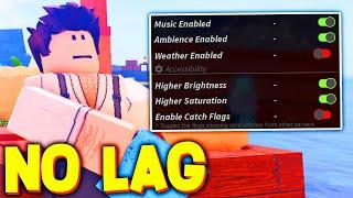 HOW TO REDUCE LAG *BEST SETTINGS* in FISCH! ROBLOX