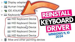 How to Reinstall Keyboard Driver in Windows 11, 10 (2024)️Easy Way