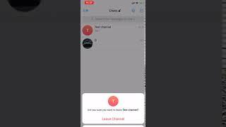 How to leave groups and channels in the Telegram