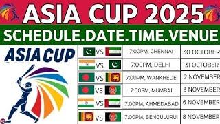 "Asia Cup 2025: Full Schedule & Teams Breakdown!"