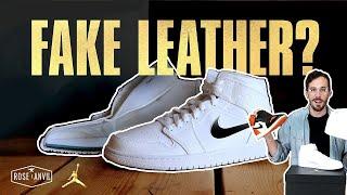 Air Jordan 1 - (CUT IN HALF) - Leather Review of AJ 1 Mid White [I WAS WRONG]