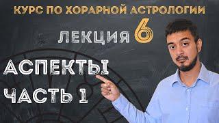 КУРС ПО ХОРАРНОЙ АСТРОЛОГИИ  ЛЕКЦИЯ 6. АСПЕКТЫ - Часть  1