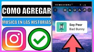 Como agregar musica a las historias de instagram 2023