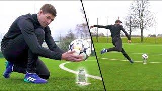 STEVEN GERRARD & F2 AMAZING SHOOTING SESSION! *WATER-BOTTLE EDITION*