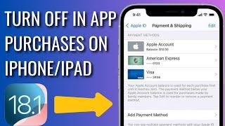 How To Turn Off In-App Purchases On iPhone Or iPad