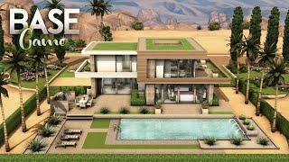 BASE GAME Modern House No.5 | 3 Bdr + 3 Bth | The Sims 4: Speed Build