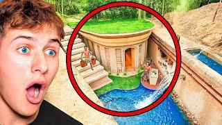 BeckBros React to 100 Days Modern Underground Hut (MR. HEANG)