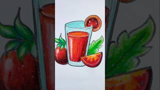 TOMATO JUICE #drawing #art #yt #shorts #youtubeshorts @Subhashis.