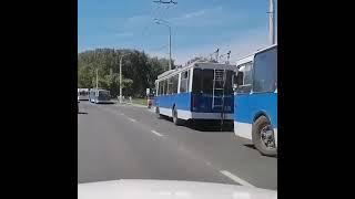 Обрыв контактной сети на Московском проспекте
