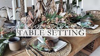 Christmas Decorate with me | Tablescape & Centerpiece Idea