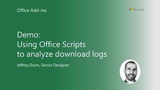 Using Office Scripts to analyze download logs