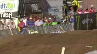 Jeremy Van Horebeek crash MXGP of Belgium 2015