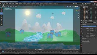 #3  Learn Tutorial on Landscape Modeling & Texturing in Blender [ Kayo Tutorials ]