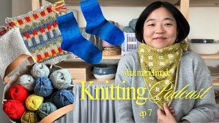 Knitting Podcast Ep. 7: Pressed Flowers Bandana, Socks, and an exciting swatch!