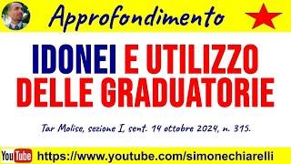 IDONEI nei concorsi pubblici e utilizzo delle graduatorie - commento a sentenza (9/11/2024)