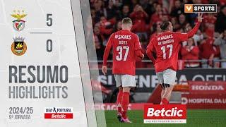 Resumo: Benfica 5-0 Rio Ave (Liga 24/25 #9)