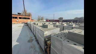 Производство строительного блока у клиента. ERMANI hiper-500AT. Production of concrete block. Build.