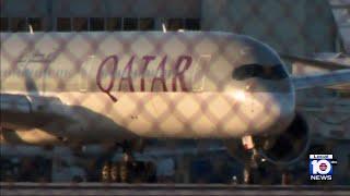 Passengers arriving in Miami from Qatar glad to have made it to South Florida