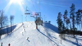Силичи с высоты подъёмника. Солнечный день