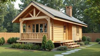 We built three wooden houses. New construction technologies