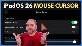 How to set up the MOUSE POINTER in iPadOS 26
