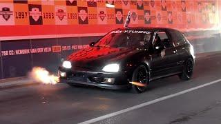 BEST OF Honda Civic SOUNDS Compilation- Flames, Accelerations, Revs, Burnouts...