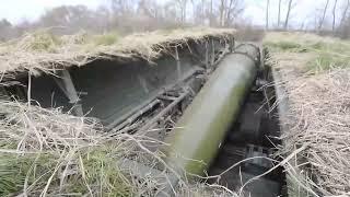 Russian Iskander missile strike in Donbass.