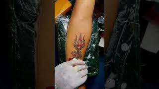Tirshul tattoo || Hindu || religion || nepal || Pokhara || prashyang || allen 3d tattoo house ||
