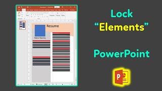 How to lock elements in PowerPoint | Resume format in PowerPoint | PowerPoint | PowerPoint Tips