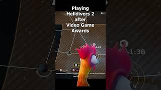 Helldivers after the Video Game awards