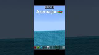 Azerbaijan #minecraft #flag #viral #gaming #azerbaijan #shorts