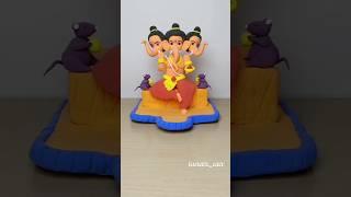 DIY Ganesh Chaturthi Special  Ganpati Bappa idol Making  #ganeshchaturthi #shorts #clayart #art