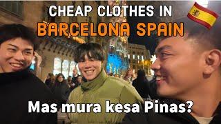 CHEAP CLOTHES IN BARCELONA SPAIN + Affordable Grocery