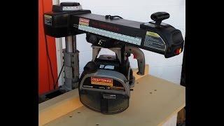 CRAFTSMAN PROFESSIONAL 10" RADIAL ARM SAW DEMONSTRATION