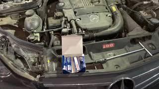 Mercedes Benz w212 w204 how to change spark plugs Bosch double platinum замена свечей зажигания