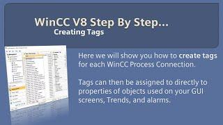 WinCC v8.0 Step By Step 4: Create Tags under S7 PLC Connection  Learn SCADA Programming #winccguru