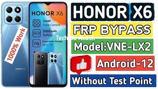 HONOR X6 (VNE-LX2) FRP UNLOCK WITHOUT TEST POINT VNE-LX2 GOOGLE ACCOUNT REMOVE 1 CLICK UNLOCK 2024