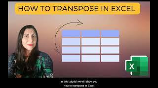 #MsExcel How to Transpose in Excel