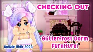 Royale High - Checking out the FREE Advent Calendar DORM Furniture - Glitterfrost Update 2023!