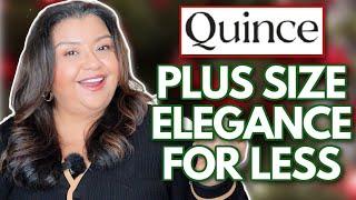 Elegant & Luxurious Plus Size Outfits for Less | A Quince Deep Dive