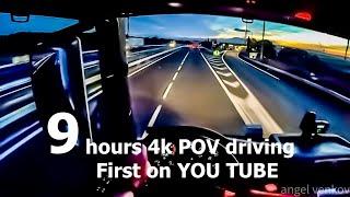 POV truck Driving MAN TGX 470      9  hours from lunel to Strasbourg FRANCE     first on YOU TUBE