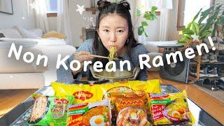 Trying Non-Korean ramens for the FIRST time!!