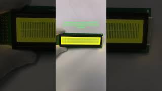 Manufacturer of 2402 character dot matrix LCD display module, yellow green. #electronic