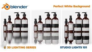 How to Create Perfect White Background Products Photography  ( Blender Lighting 101 Series )