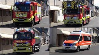 [Feuerwehr Weilerswist] Einsatzfahrten zur Großübung - Tankwagen, DLK und mehr