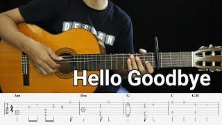 Hello Goodbye - YB & Heiakim - Fingerstyle Guitar Tutorial TAB + Chords + Lyrics