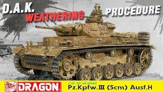 Paint & Weather Afrika Korps Pz.III Ausf.H | Standard Weathering Procedure Ep.5  (For Model Tanks)