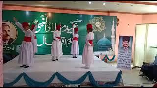 SB School Students Paying tribute  to Maulana Jalaluddin Rumi on Hazrat Allama Iqbal Day