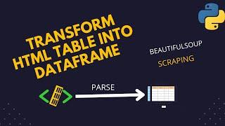 How to Scrape and Transform HTML Table into Pandas DataFrame